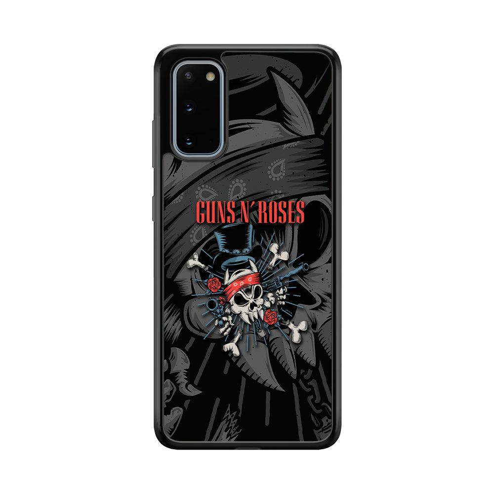Guns N Roses Red Headkerchief Samsung Galaxy S20 Case-Rubber Black (2D Case)-Oxvistore