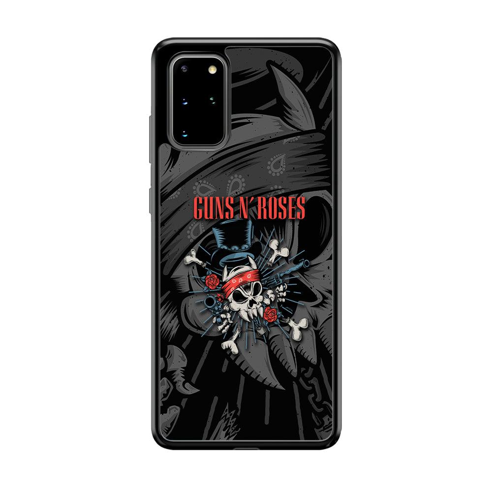 Guns N Roses Red Headkerchief Samsung Galaxy S20 Plus Case-Rubber Black (2D Case)-Oxvistore