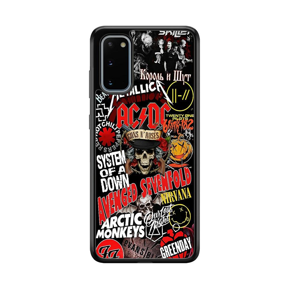 Guns N Roses Rock Star Assembly Point Samsung Galaxy S20 Case-Rubber Black (2D Case)-Oxvistore