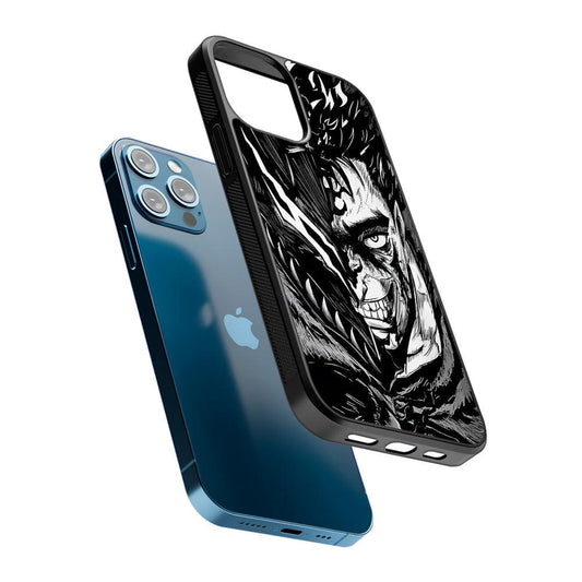 Guts Berserk Black Swordsman 2D Rubber Phone Case-Oxvistore