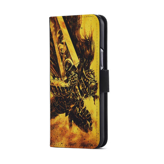 Guts Berserk Swordsman Comic Flip Wallet Phone Case-Oxvistore