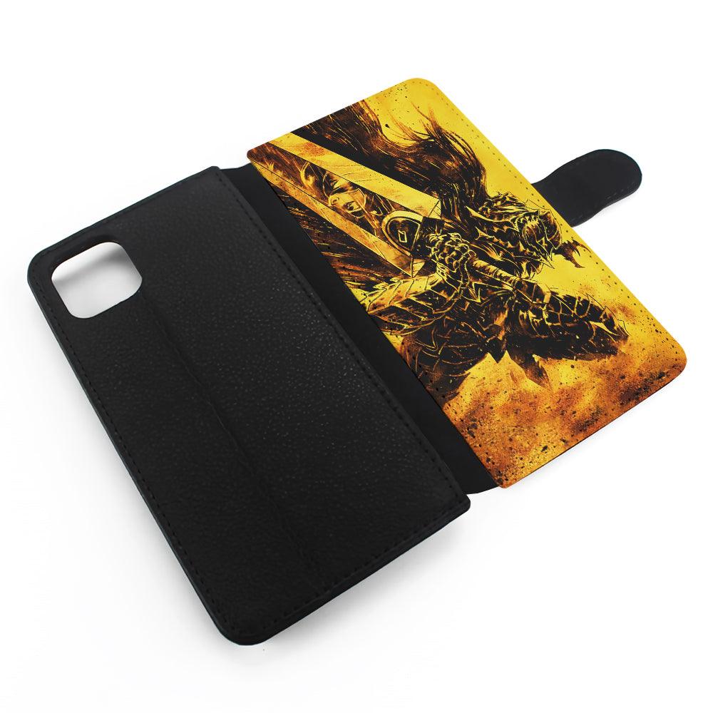 Guts Berserk Swordsman Comic Flip Wallet Phone Case-Oxvistore