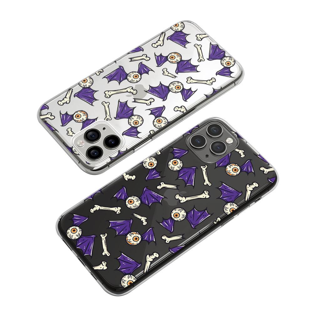 Halloween Spooky Winged Eyes Clear Soft Case-Oxvistore