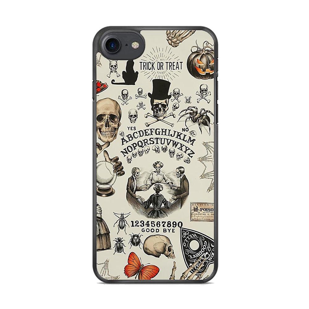 Halloween Games iPhone 7 Case-Rubber White (2D Case)-Oxvistore