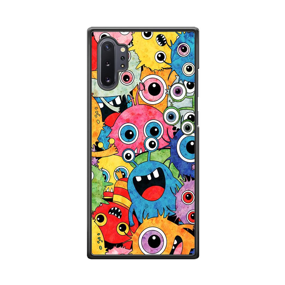 Happiness from Small Things Samsung Galaxy Note 10 Plus Case-Rubber Black (2D Case)-Oxvistore