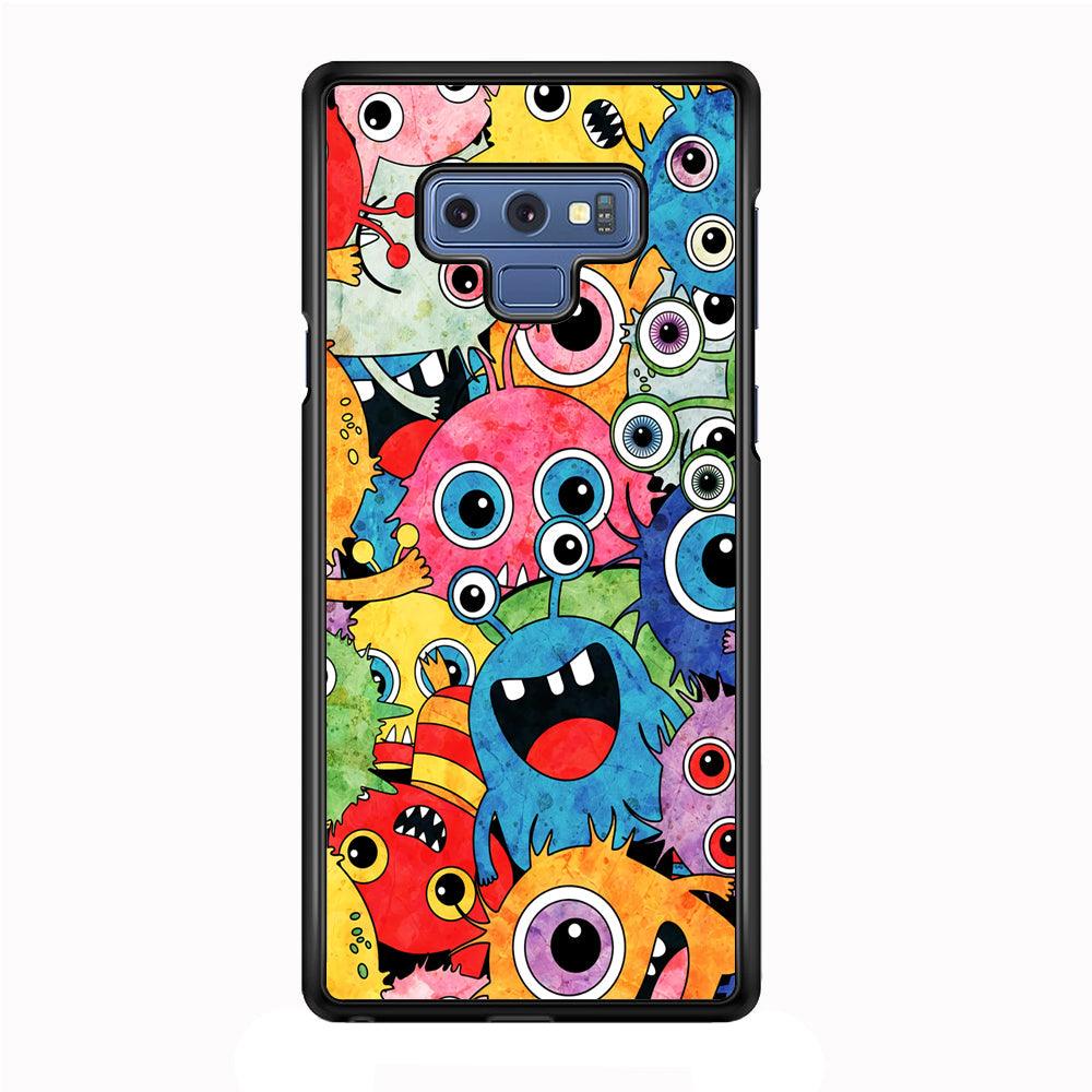 Happiness from Small Things Samsung Galaxy Note 9 Case-Rubber Black (2D Case)-Oxvistore