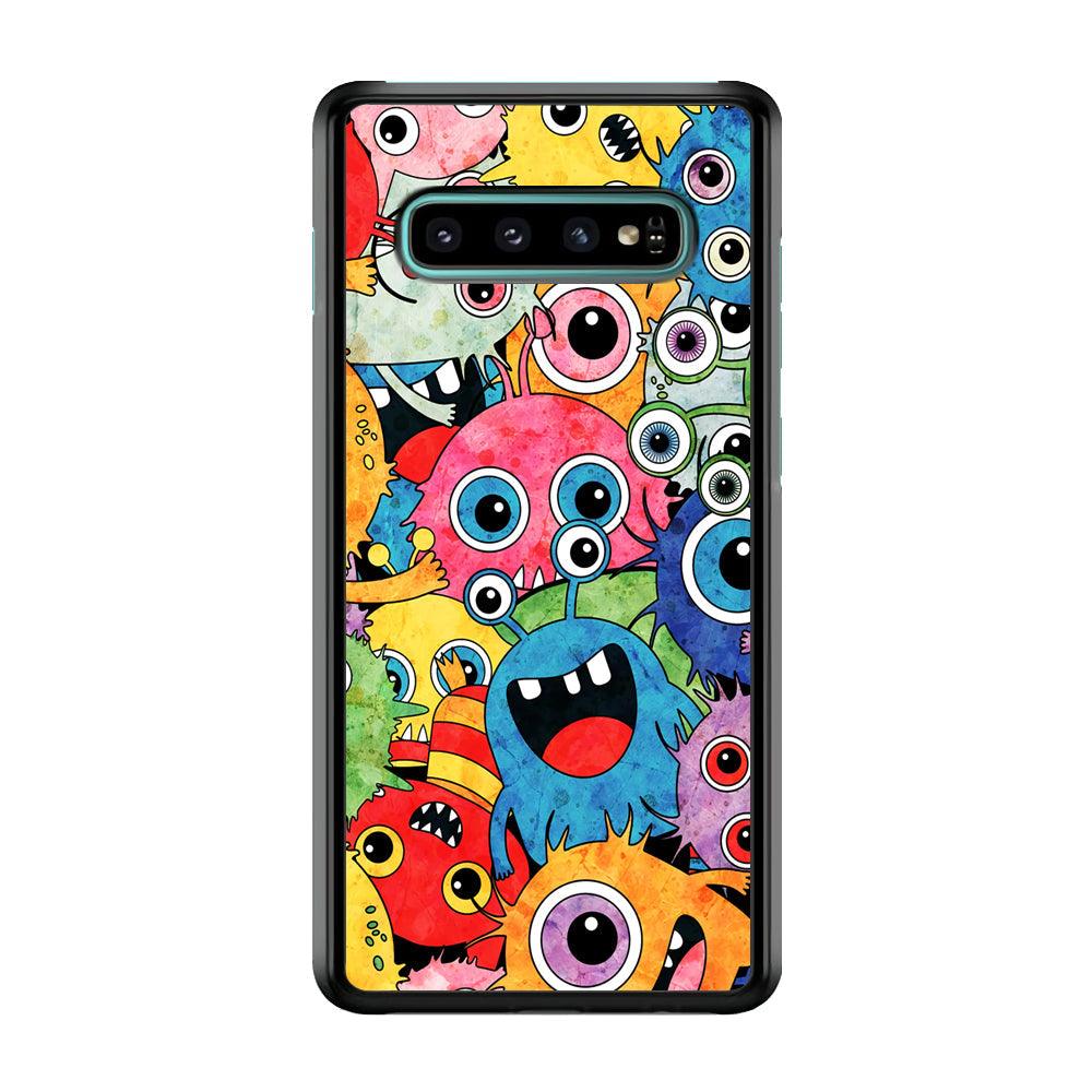 Happiness from Small Things Samsung Galaxy S10 Case-Rubber Black (2D Case)-Oxvistore
