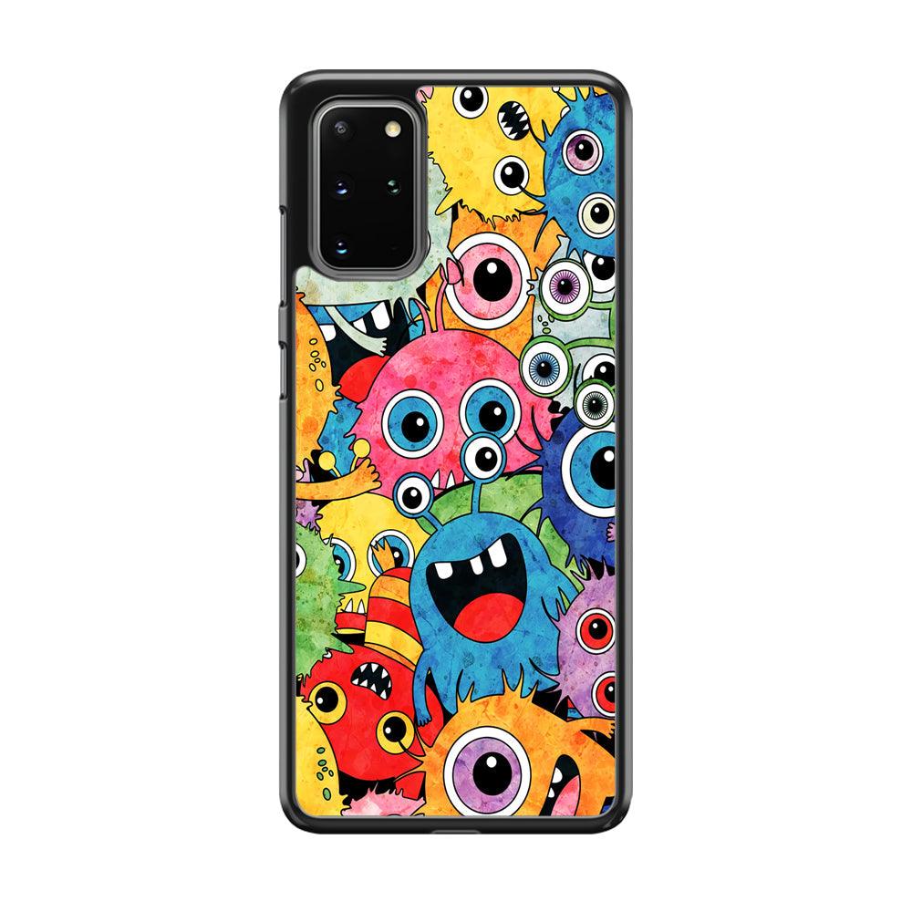 Happiness from Small Things Samsung Galaxy S20 Plus Case-Rubber Black (2D Case)-Oxvistore