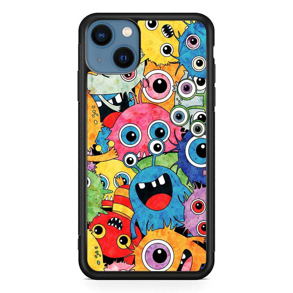 Happiness from Small Things iPhone 13 Case-Rubber Black (2D Case)-Oxvistore