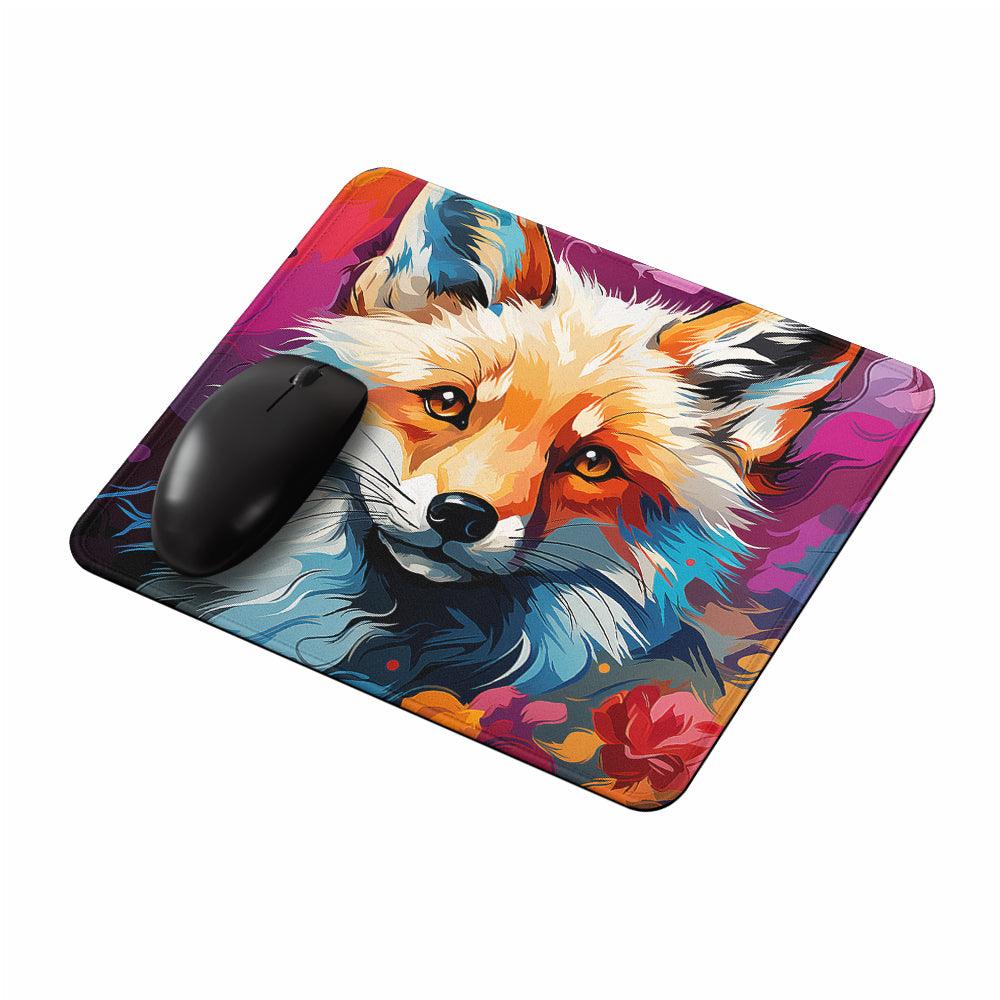 Happy Colorful Fox Mouse Pads-Oxvistore