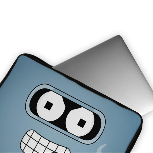 Happy Robot Face Futurama Bender Laptop Sleeve Protective Cover-Oxvistore