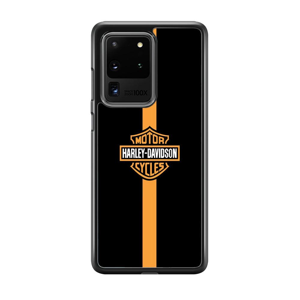 Harley Davidson Center Line Samsung Galaxy S20 Ultra Case-Rubber Black (2D Case)-Oxvistore