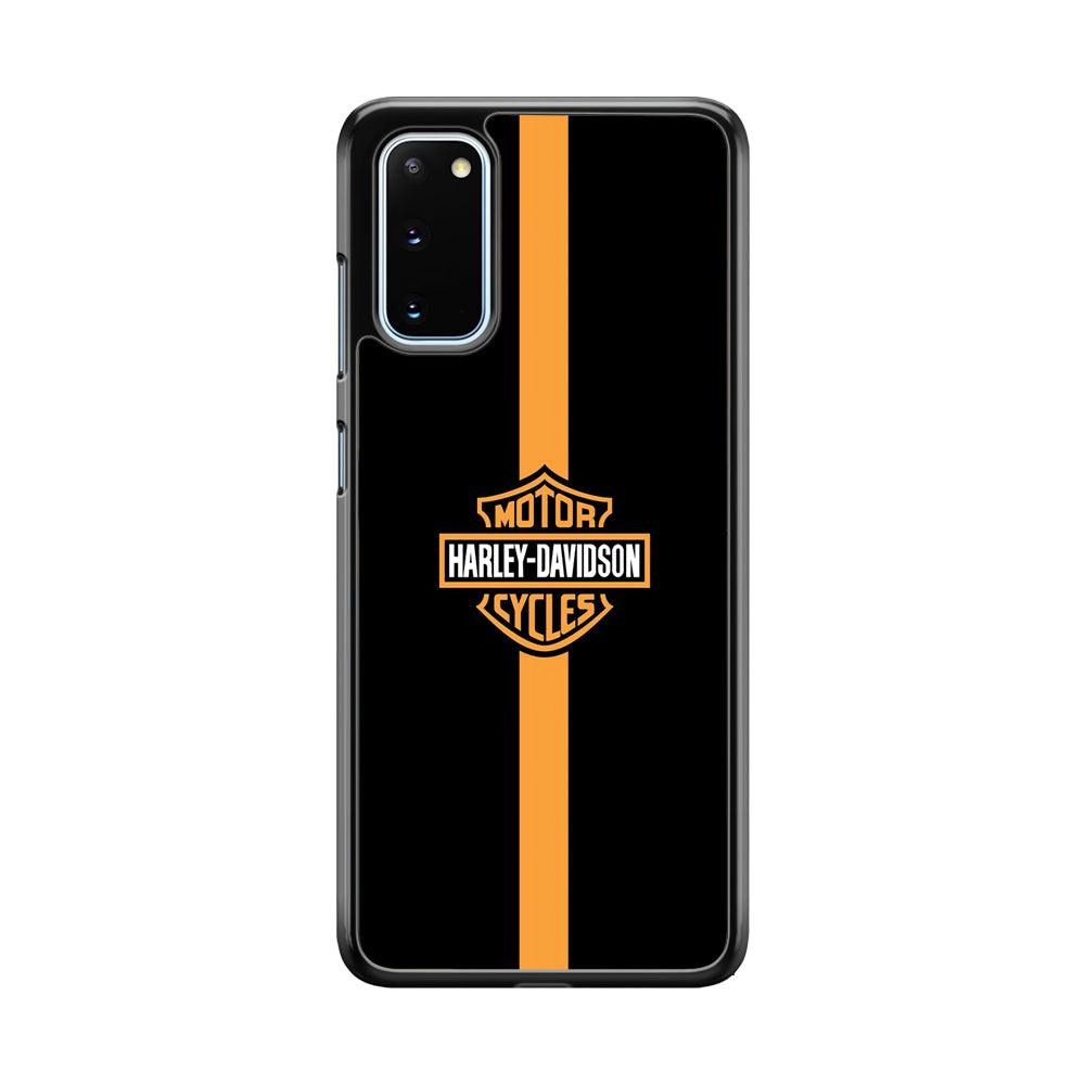 Harley Davidson Center Line Samsung Galaxy S20 Case-Rubber Black (2D Case)-Oxvistore
