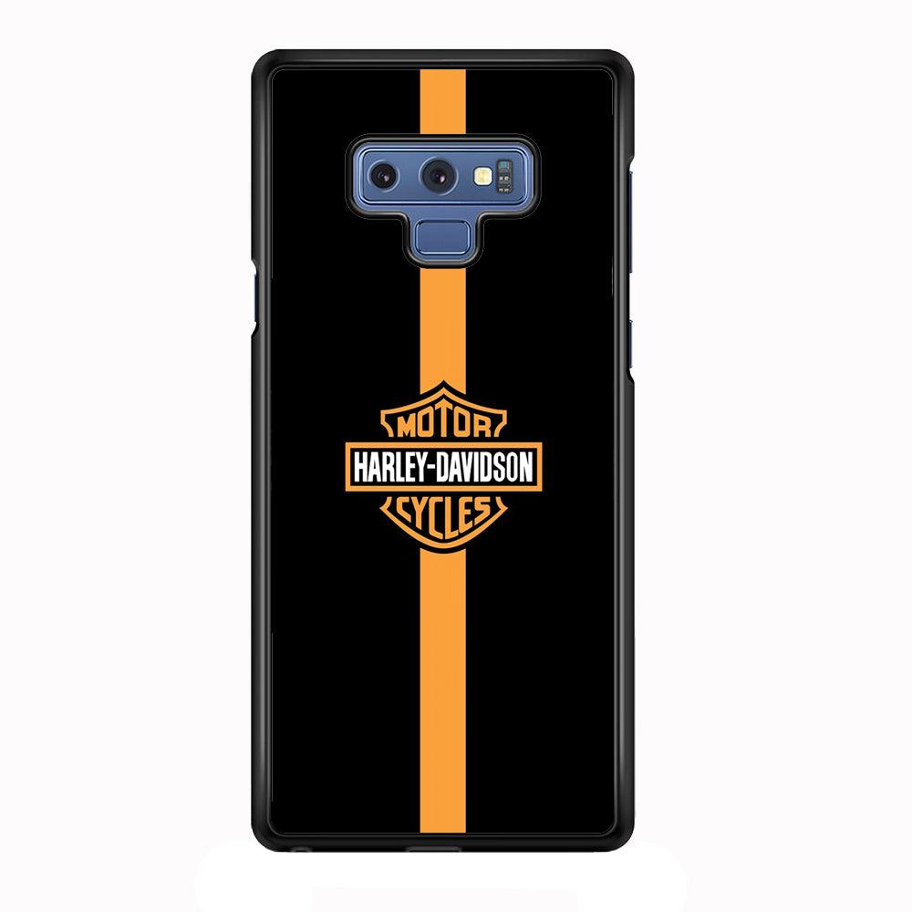 Harley Davidson Center Line Samsung Galaxy Note 9 Case-Rubber Black (2D Case)-Oxvistore