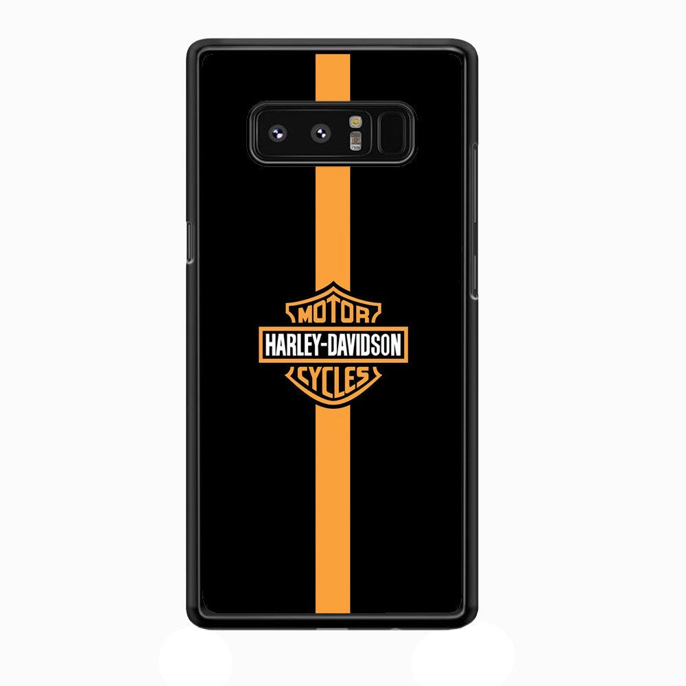 Harley Davidson Center Line Samsung Galaxy Note 8 Case-Rubber Black (2D Case)-Oxvistore