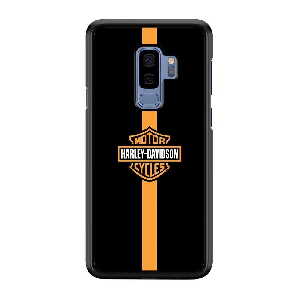 Harley Davidson Center Line Samsung Galaxy S9 Plus Case-Rubber Black (2D Case)-Oxvistore