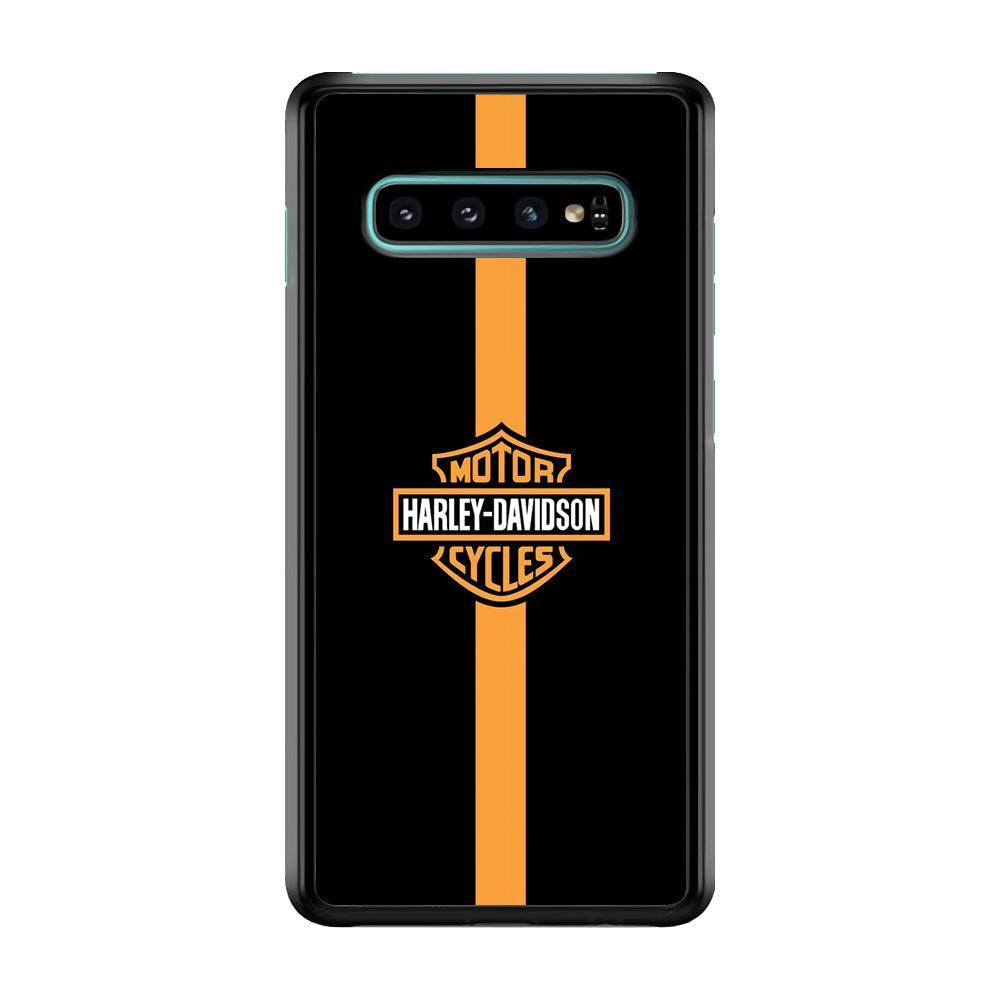 Harley Davidson Center Line Samsung Galaxy S10 Plus Case-Rubber Black (2D Case)-Oxvistore