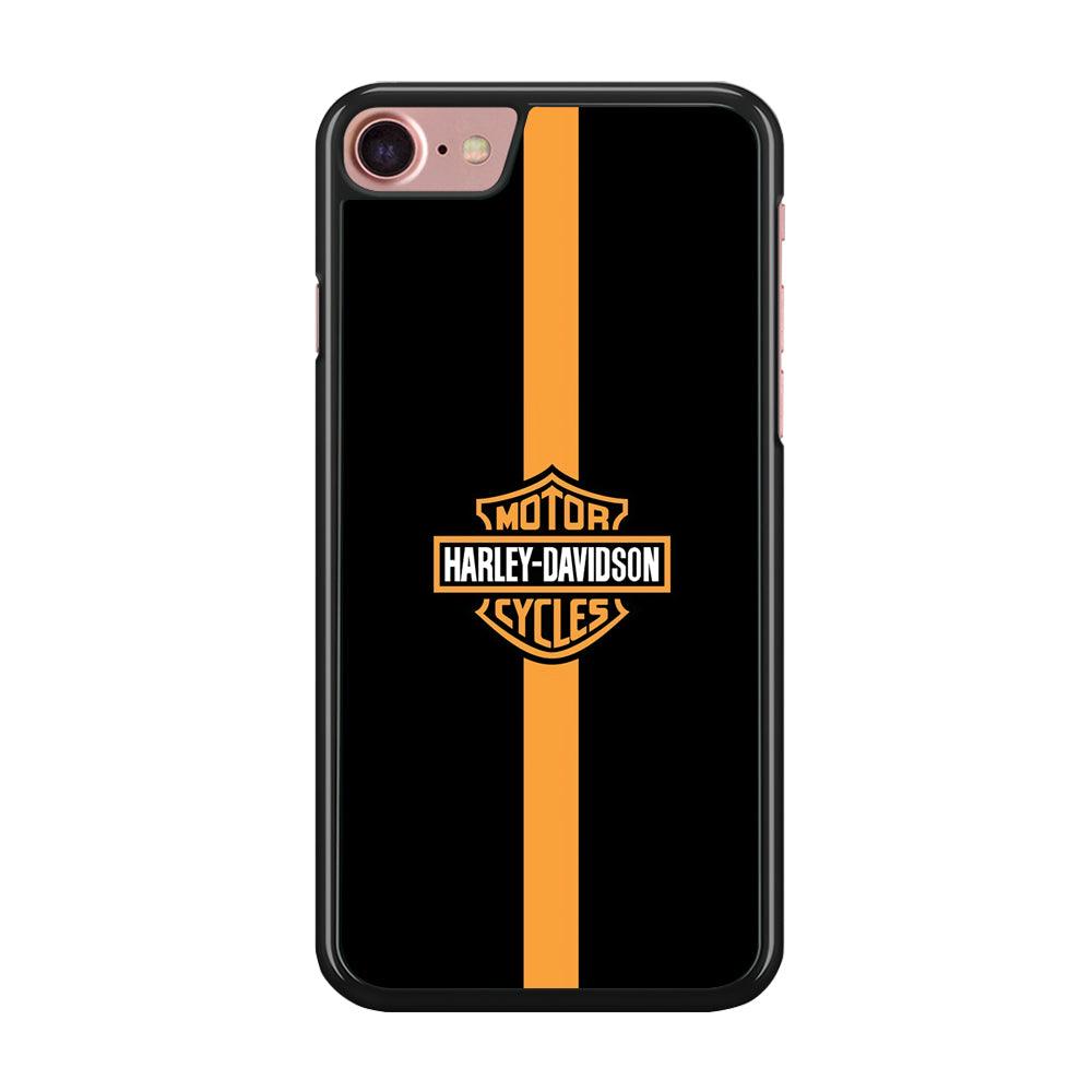 Harley Davidson Center Line iPhone 7 Case-Rubber Black (2D Case)-Oxvistore