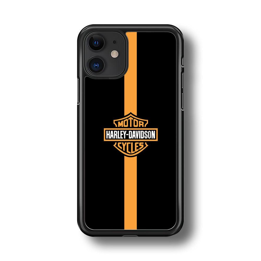 Harley Davidson Center Line iPhone 11 Case-Rubber Black (2D Case)-Oxvistore