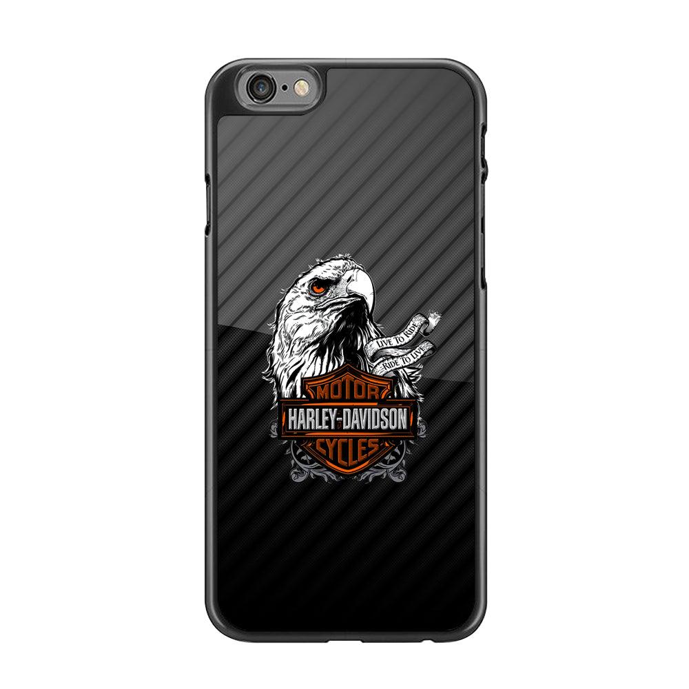 Harley Davidson Dashing Like an Eagle iPhone 6 Plus | 6s Plus Case-Rubber Black (2D Case)-Oxvistore