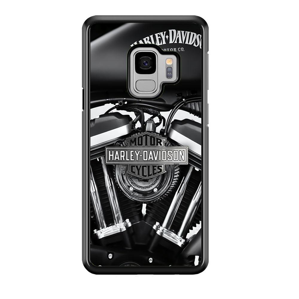 Harley Davidson Muscular Torsion Samsung Galaxy S9 Case-Rubber Black (2D Case)-Oxvistore