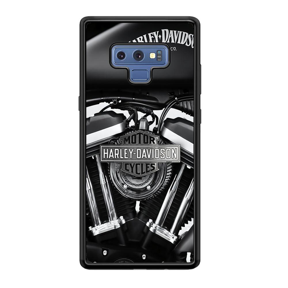 Harley Davidson Muscular Torsion Samsung Galaxy Note 9 Case-Rubber Black (2D Case)-Oxvistore
