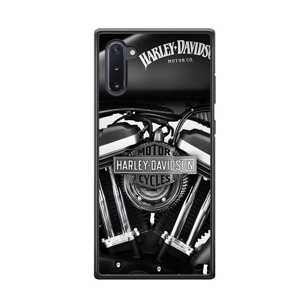 Harley Davidson Muscular Torsion Samsung Galaxy Note 10 Case-Rubber Black (2D Case)-Oxvistore