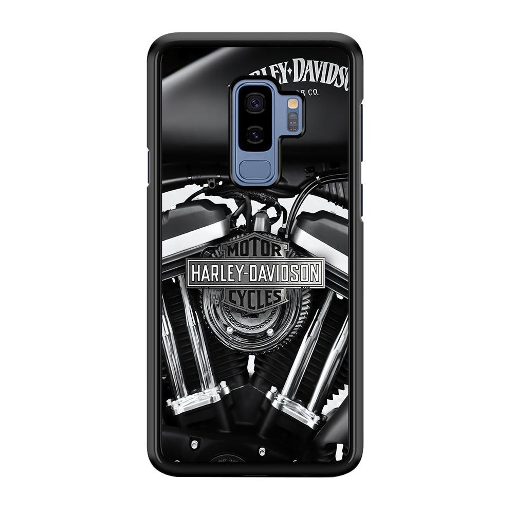 Harley Davidson Muscular Torsion Samsung Galaxy S9 Plus Case-Rubber Black (2D Case)-Oxvistore