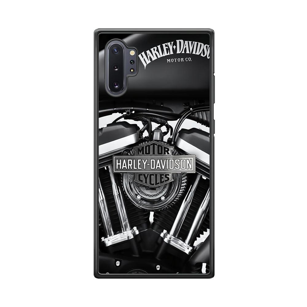 Harley Davidson Muscular Torsion Samsung Galaxy Note 10 Plus Case-Rubber Black (2D Case)-Oxvistore