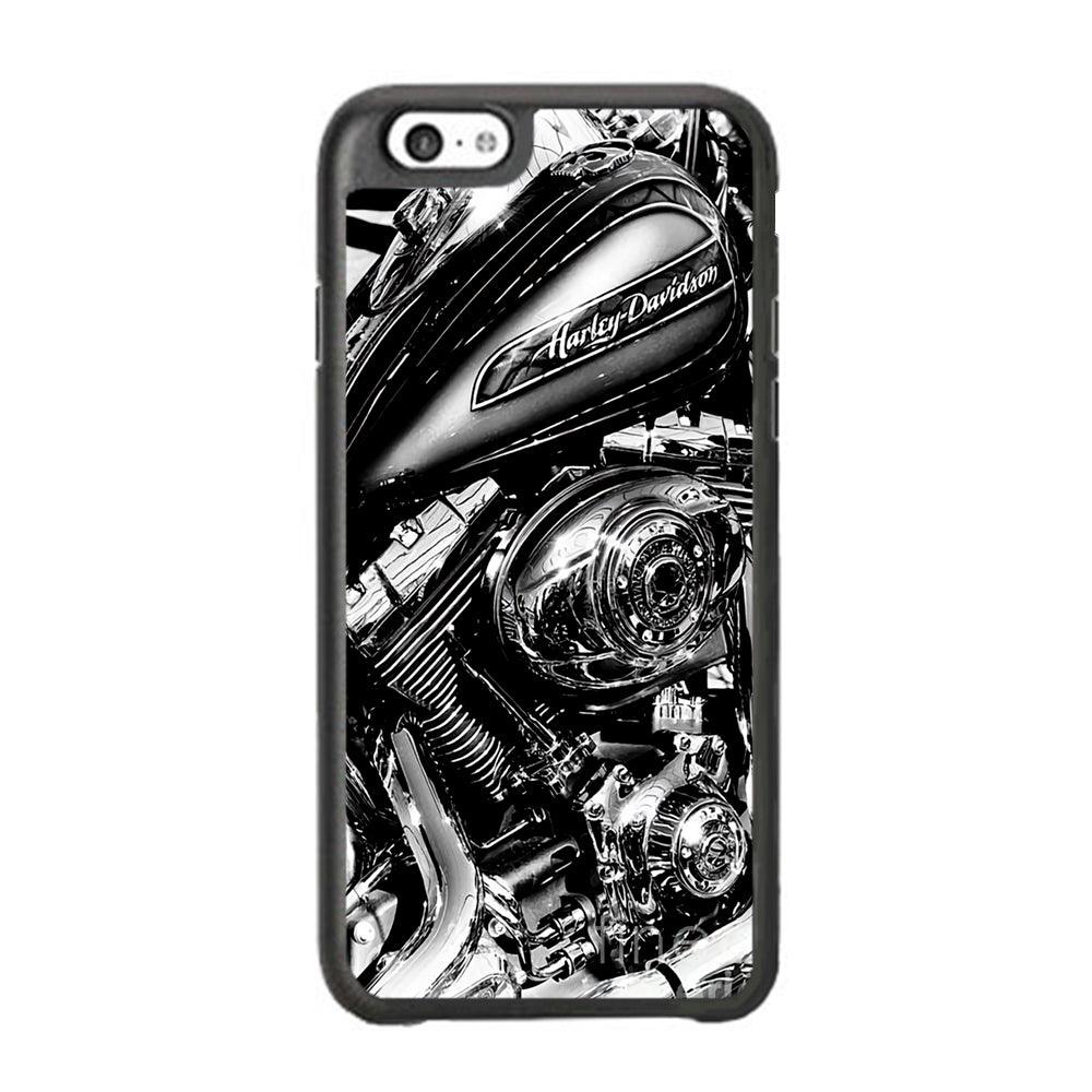 Harley Davidson Platinum Art iPhone 6 Plus | 6s Plus Case-Rubber Black (2D Case)-Oxvistore