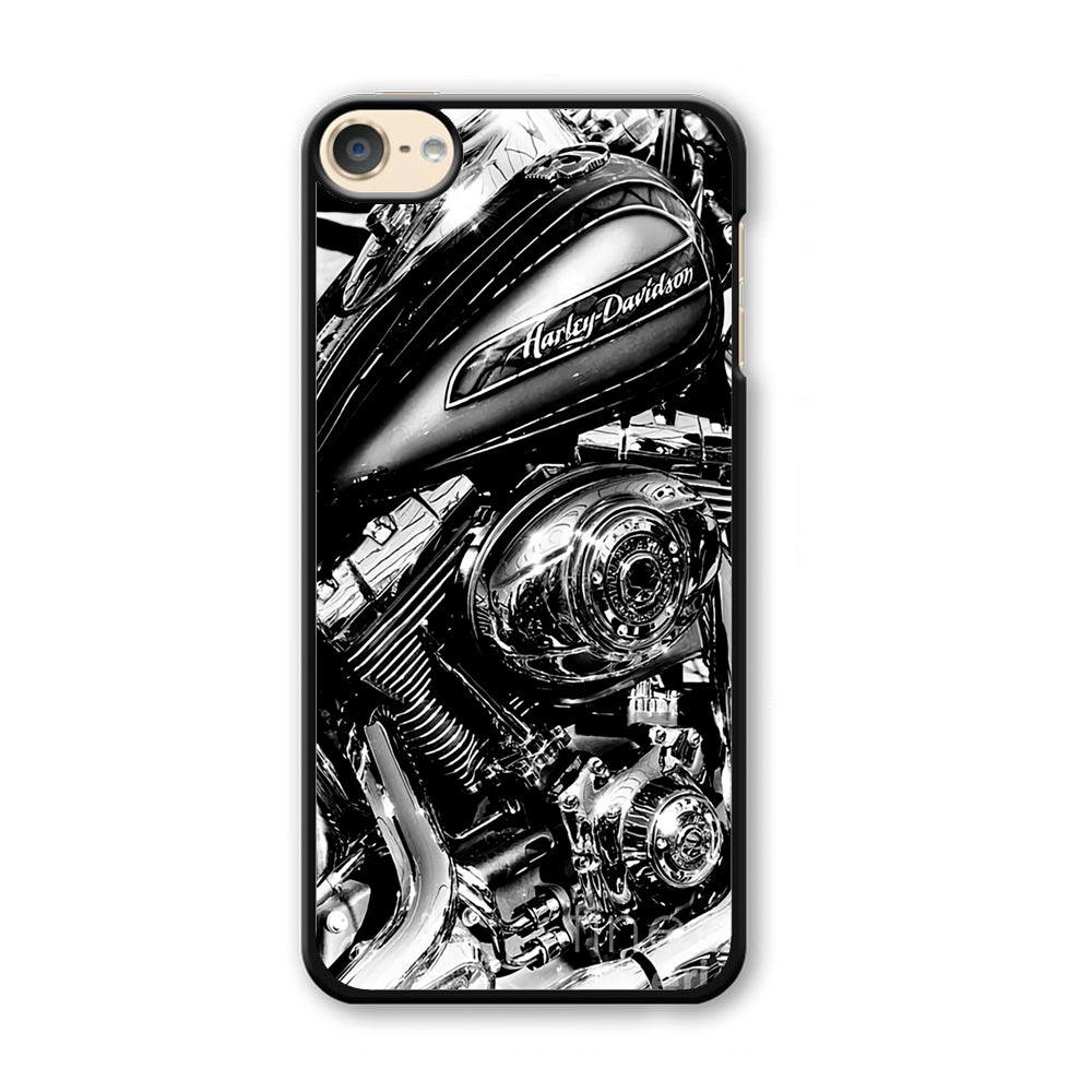 Harley Davidson Platinum Art iPod Touch 6 Case-Plastic Black (2D Case)-Oxvistore