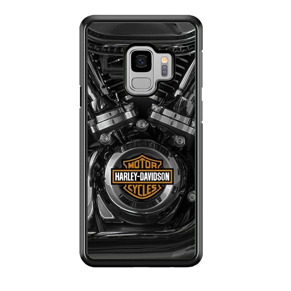 Harley Davidson The Torque Samsung Galaxy S9 Case-Rubber Black (2D Case)-Oxvistore