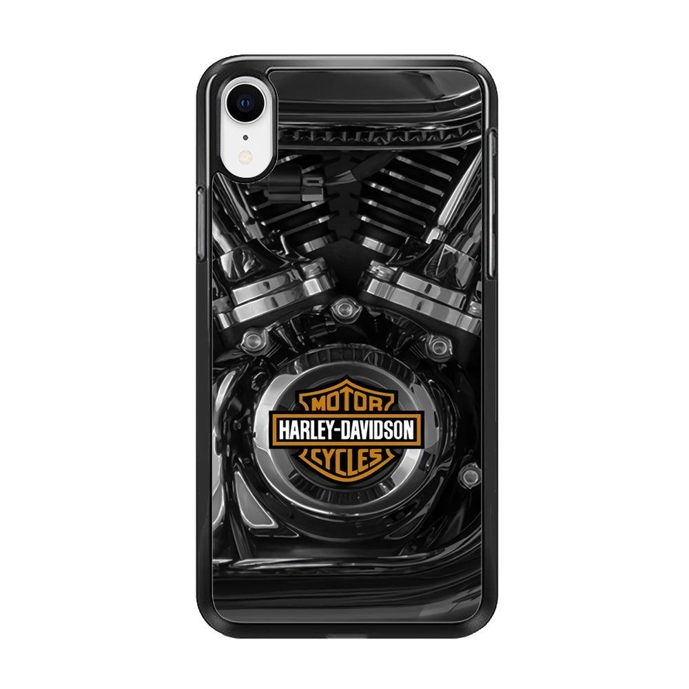 Harley Davidson The Torque iPhone XR Case-Rubber Black (2D Case)-Oxvistore