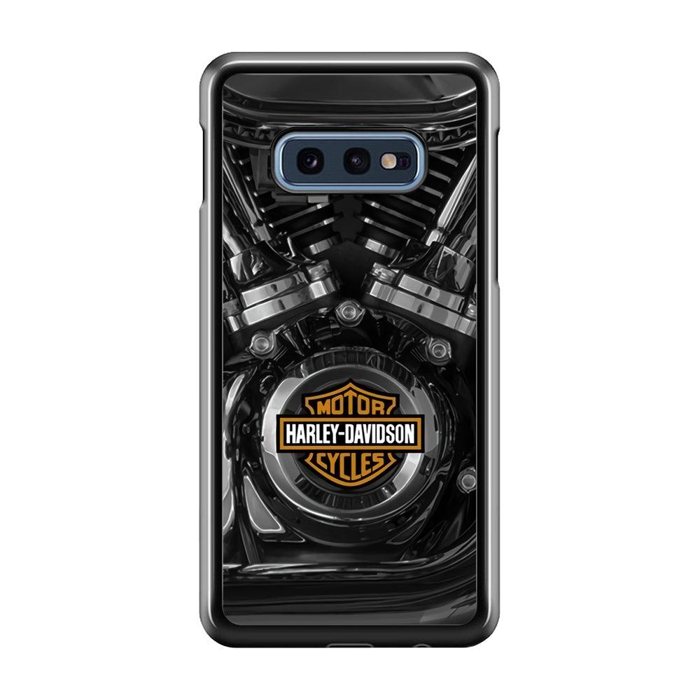 Harley Davidson The Torque Samsung Galaxy S10E Case-Rubber Black (2D Case)-Oxvistore