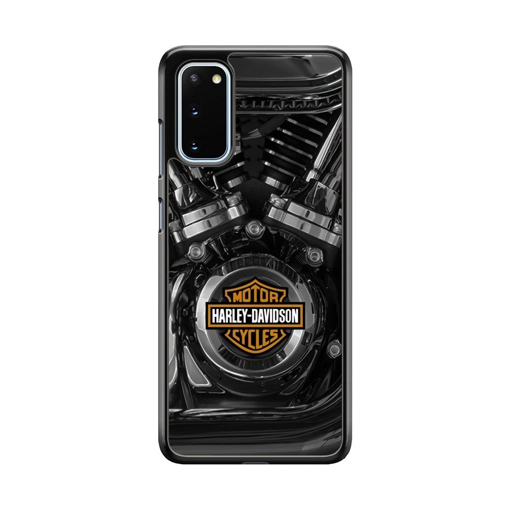 Harley Davidson The Torque Samsung Galaxy S20 Case-Rubber Black (2D Case)-Oxvistore