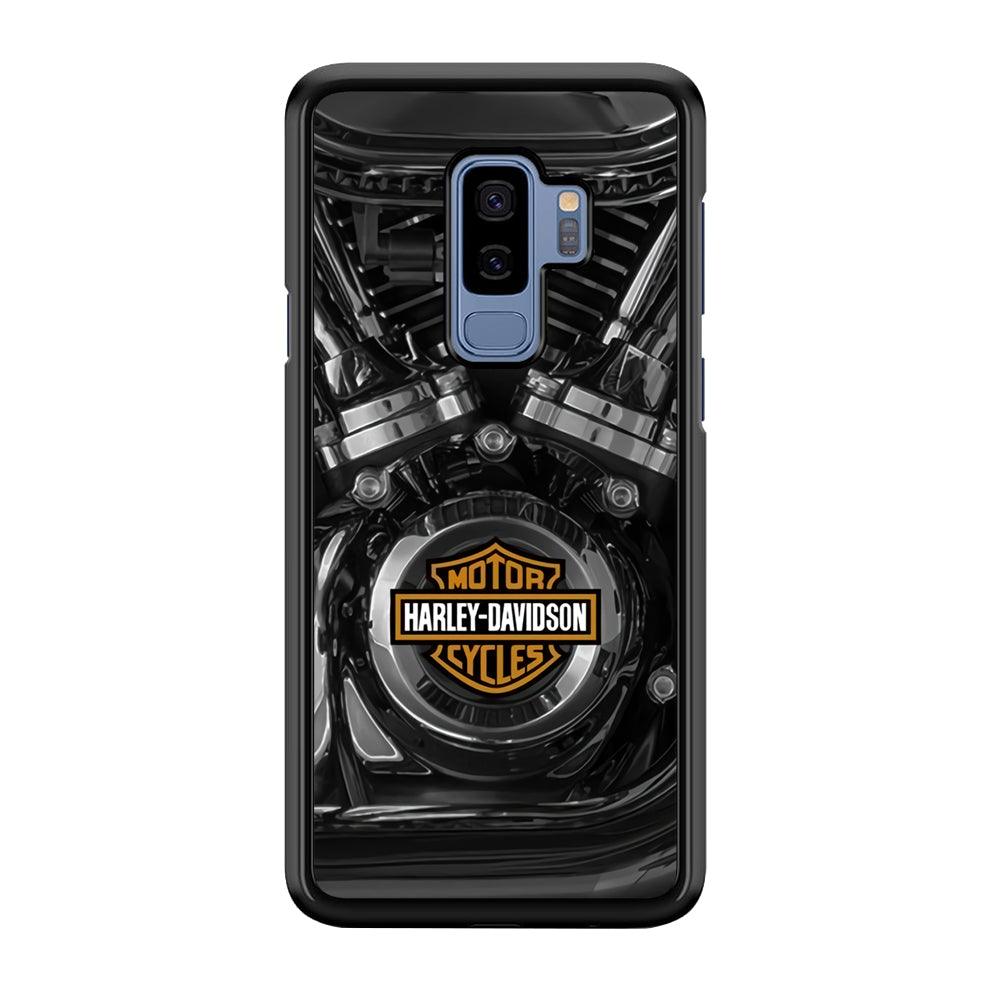 Harley Davidson The Torque Samsung Galaxy S9 Plus Case-Rubber Black (2D Case)-Oxvistore