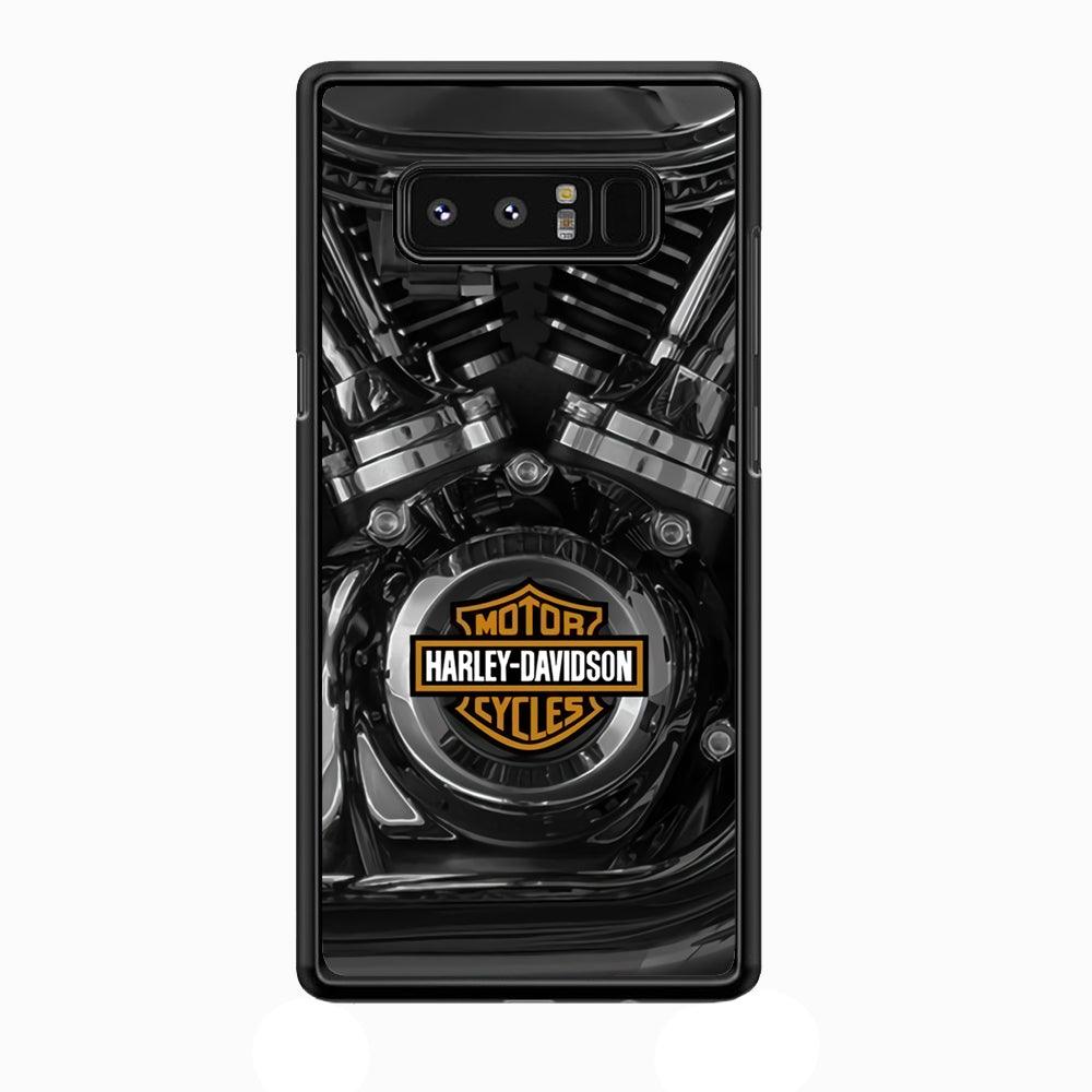 Harley Davidson The Torque Samsung Galaxy Note 8 Case-Rubber Black (2D Case)-Oxvistore