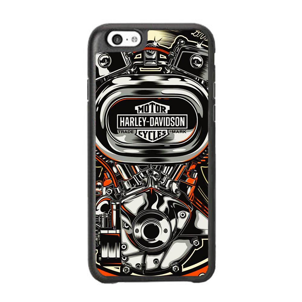 Harley Davidson Top Engine iPhone 6 Plus | 6s Plus Case-Rubber Black (2D Case)-Oxvistore