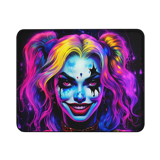 Harley Quinn Blacklight Mouse Pads | Custom Mouse Pad with Non-Slip Rubber Base