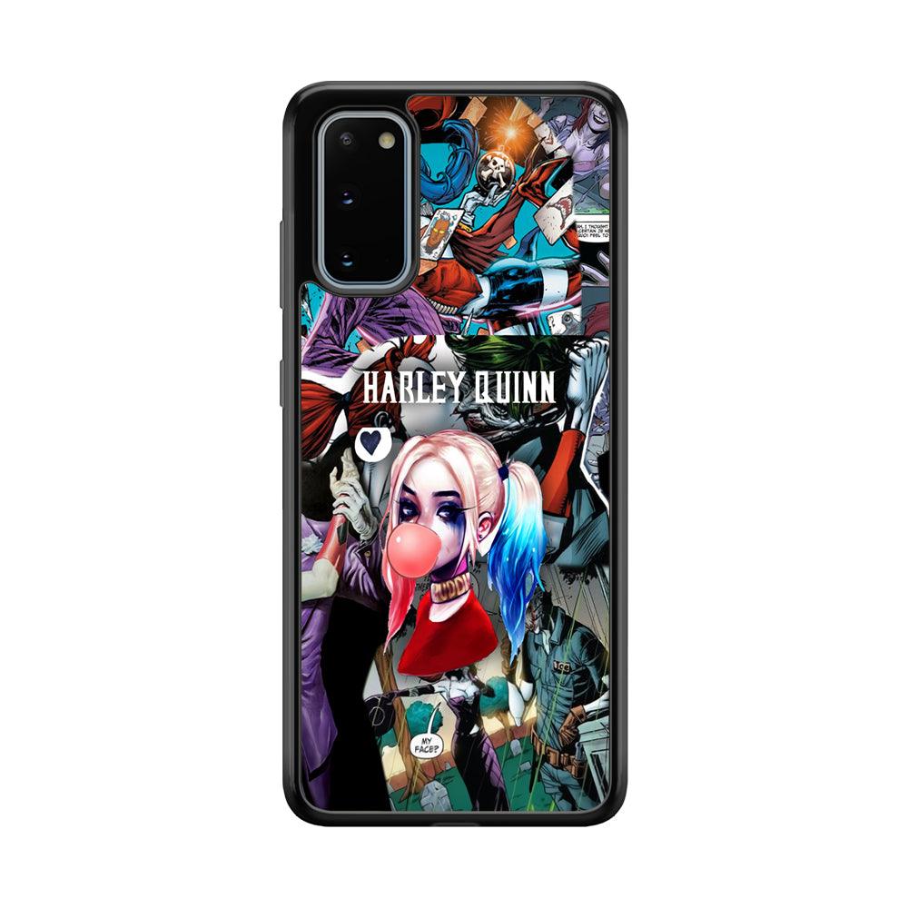 Harley Quinn Bubblegum Boom Samsung Galaxy S20 Case-Rubber Black (2D Case)-Oxvistore