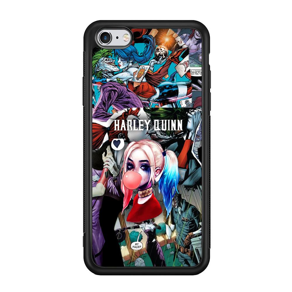 Harley Quinn Bubblegum Boom iPhone 6 Plus | 6s Plus Case-Rubber Black (2D Case)-Oxvistore