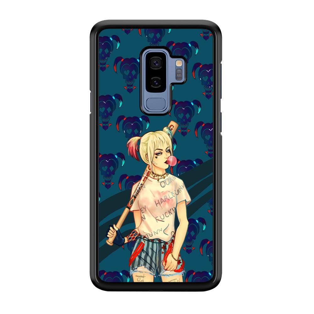 Harley Quinn Moment in Frame Samsung Galaxy S9 Plus Case-Rubber Black (2D Case)-Oxvistore