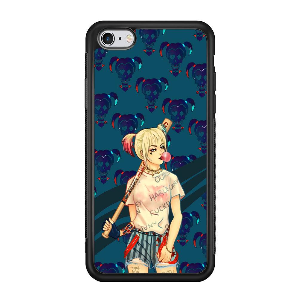 Harley Quinn Moment in Frame iPhone 6 Plus | 6s Plus Case-Rubber Black (2D Case)-Oxvistore