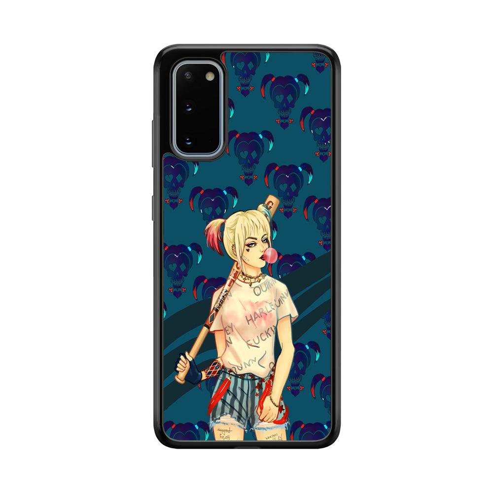 Harley Quinn Moment in Frame Samsung Galaxy S20 Case-Rubber Black (2D Case)-Oxvistore