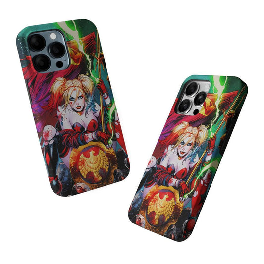 Harley Quinn Superman Flag 2 in 1 Tough Phone Case-Oxvistore