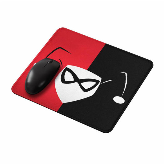 Harley Quinn Symbol Red Black Mouse Pads-Oxvistore
