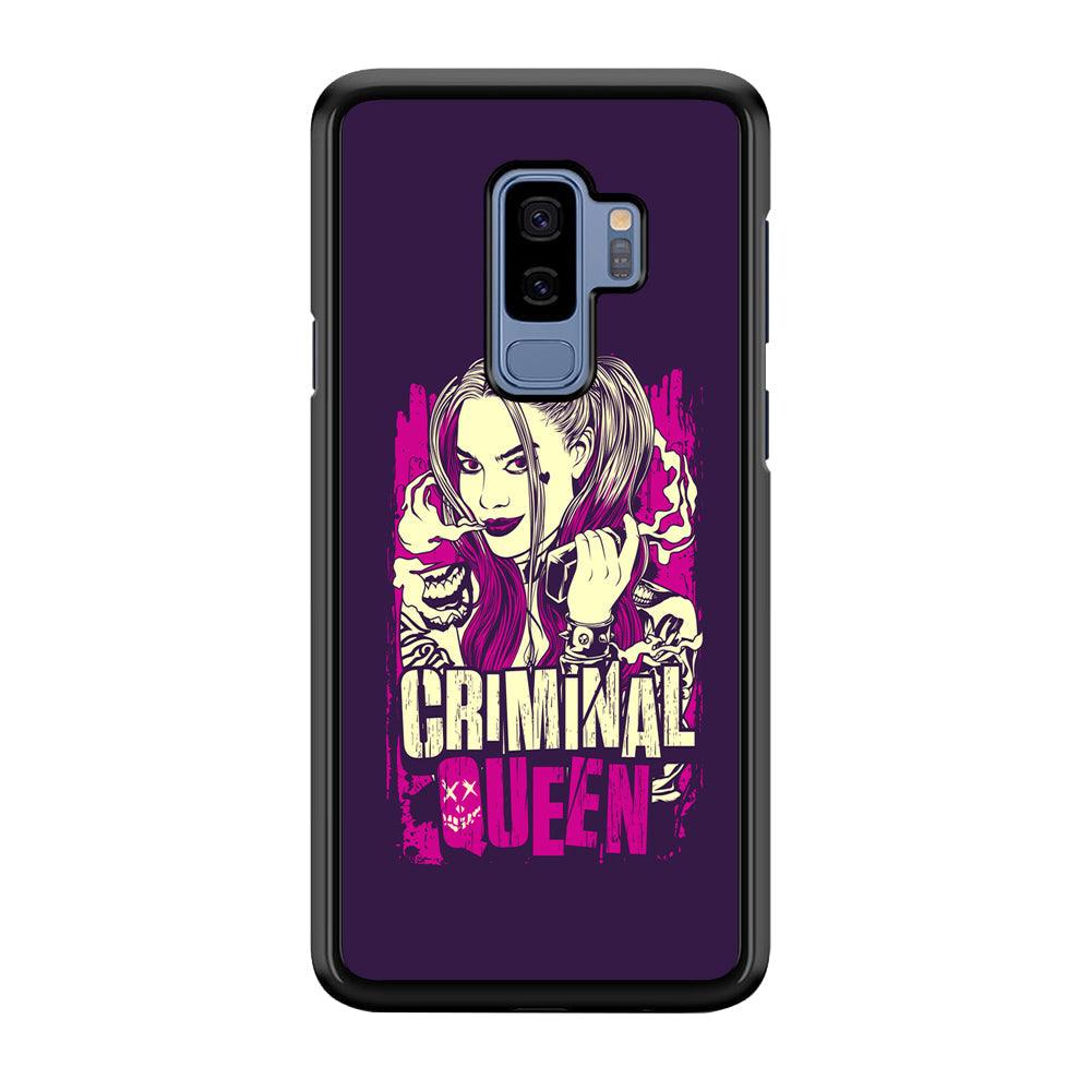 Harley Quinn The Criminal Queen Samsung Galaxy S9 Plus Case-Rubber Black (2D Case)-Oxvistore