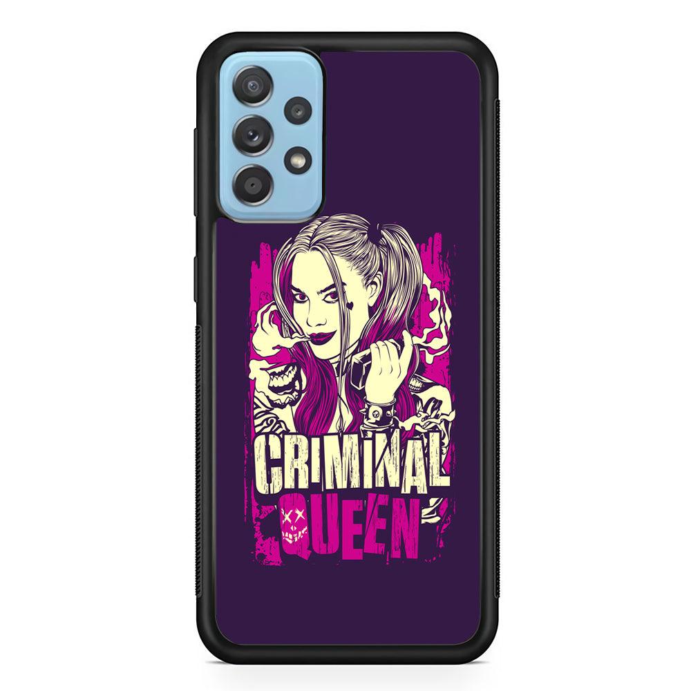 Harley Quinn The Criminal Queen Samsung Galaxy A52 Case-Rubber Black (2D Case)-Oxvistore