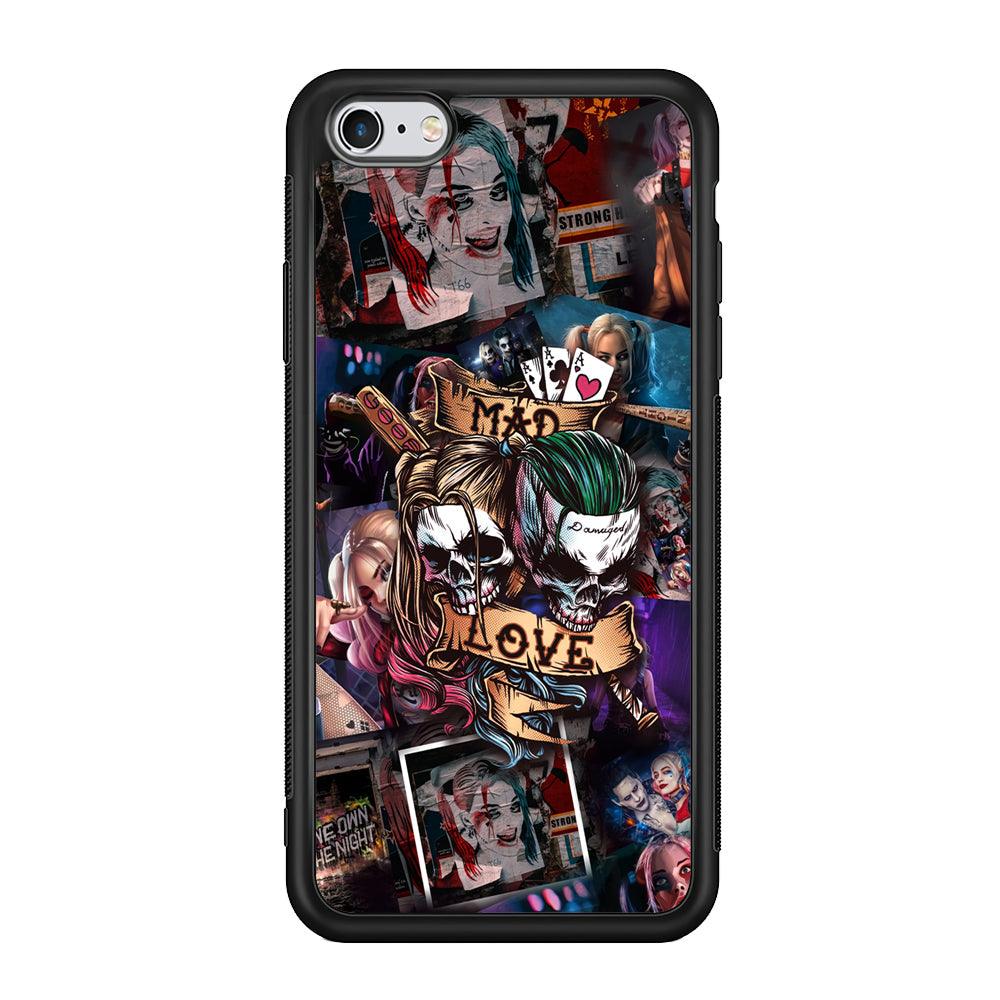 Harley Quinn on Mad Love iPhone 6 Plus | 6s Plus Case-Rubber Black (2D Case)-Oxvistore