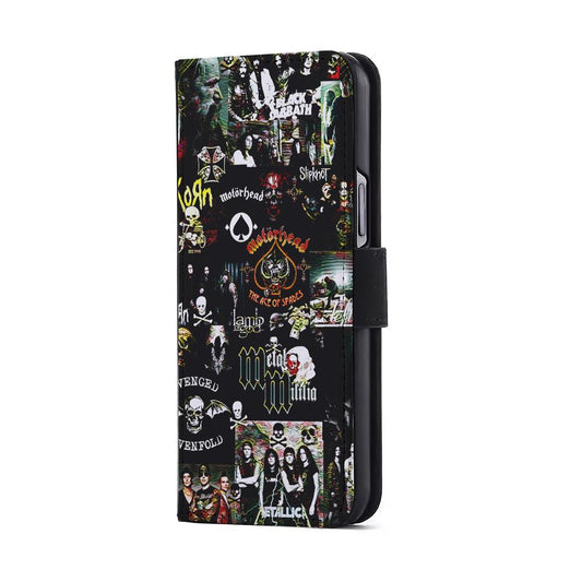 Heavy Metal Band Collection Flip Wallet Phone Case-Oxvistore